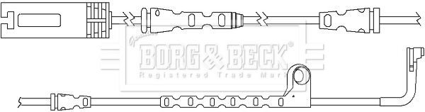 BORG & BECK Сигнализатор, износ тормозных колодок BWL3122